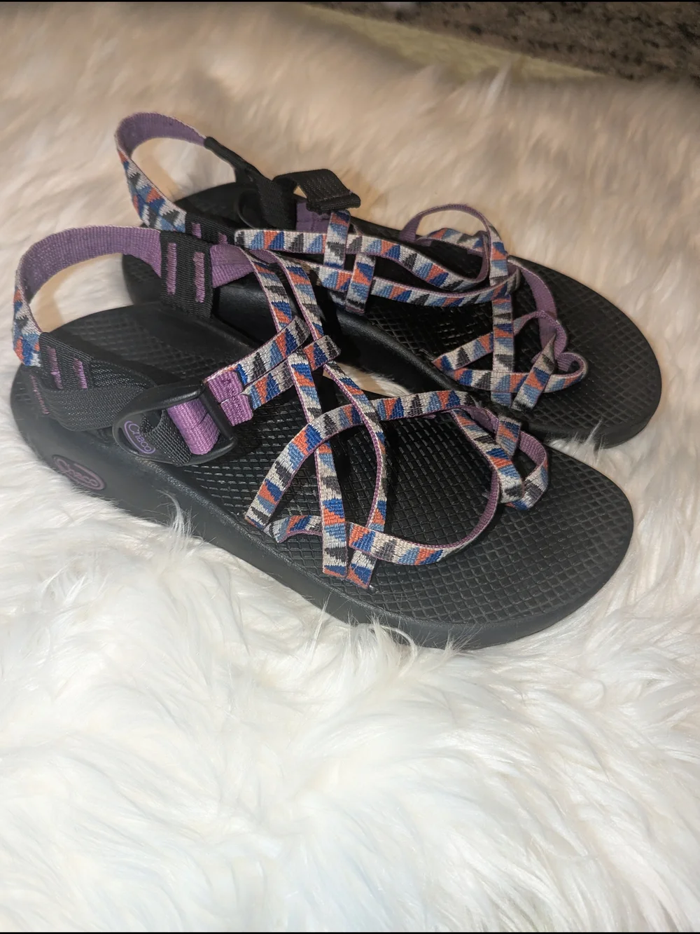 Chaco Women's Z/Cloud Sandal - Patterned Purple Strap